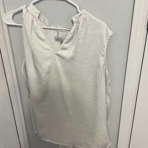 Off white work tank